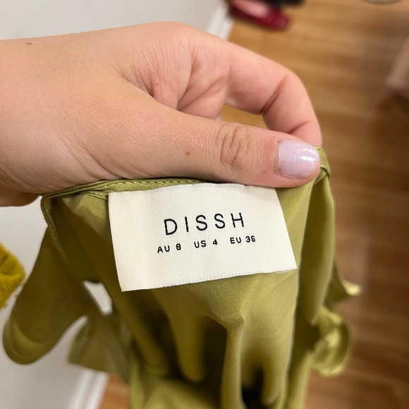 Dissh Jackie pear silk dress size 4 - Picture 3 of 4